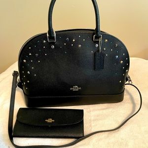 Coach large Sierra satchel with matching wallet